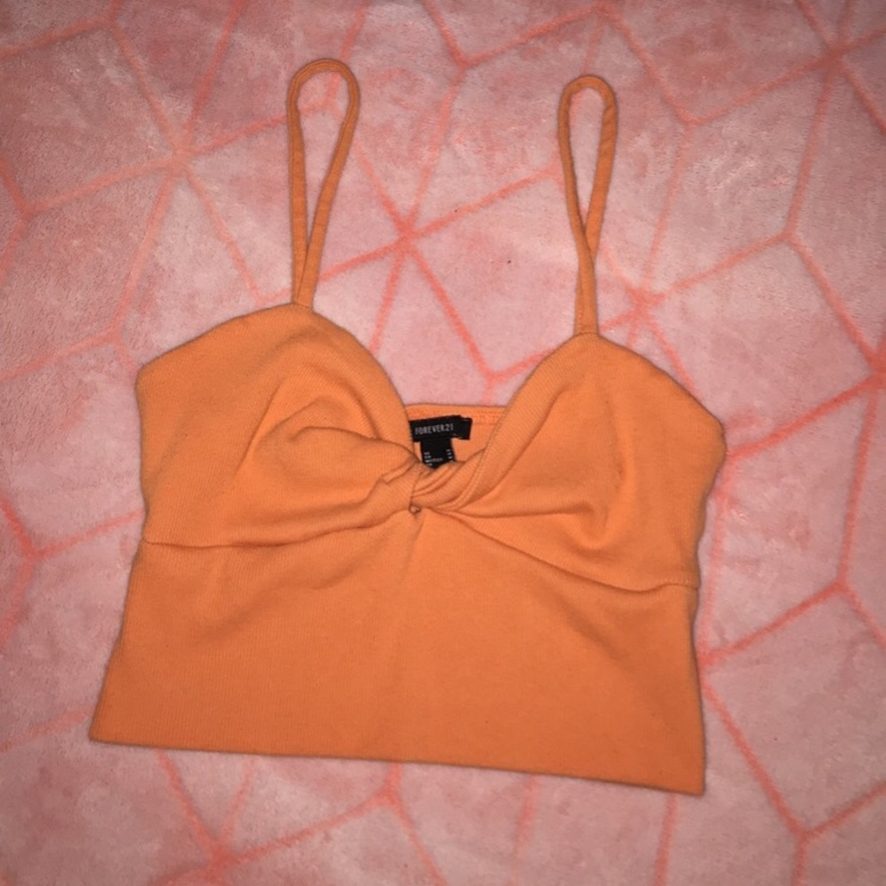 Orange crop top